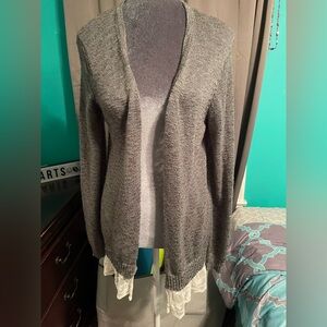 Cardigan with lace